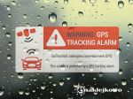 Naklejki GPS TRACKING ALARM naklejka ostrzegawcza